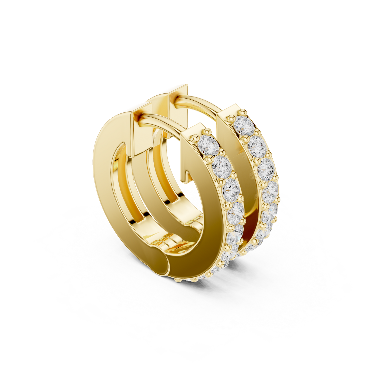 Ivory Glow Diamond Earrings