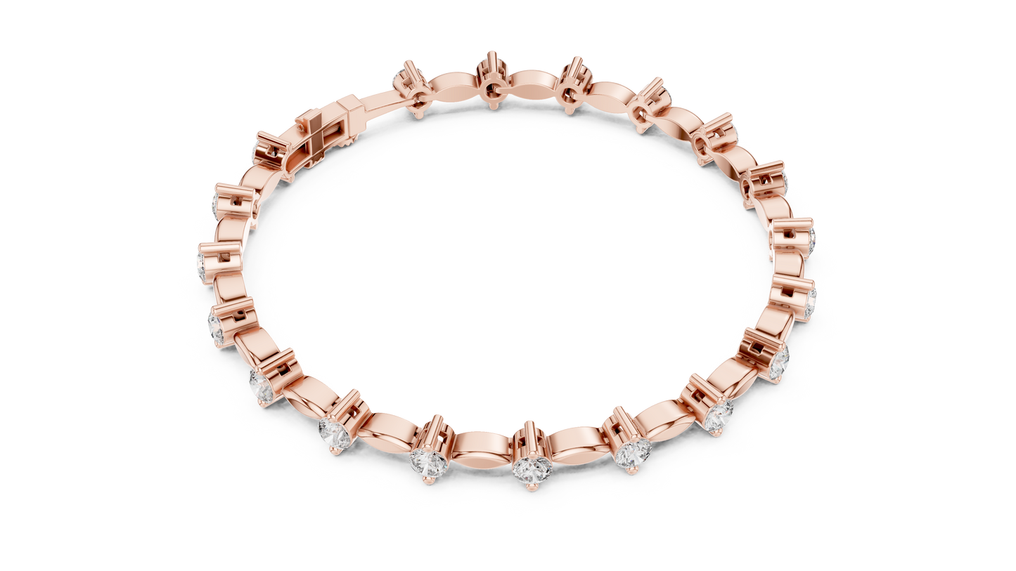 Starlight Spine Diamond Bracelet