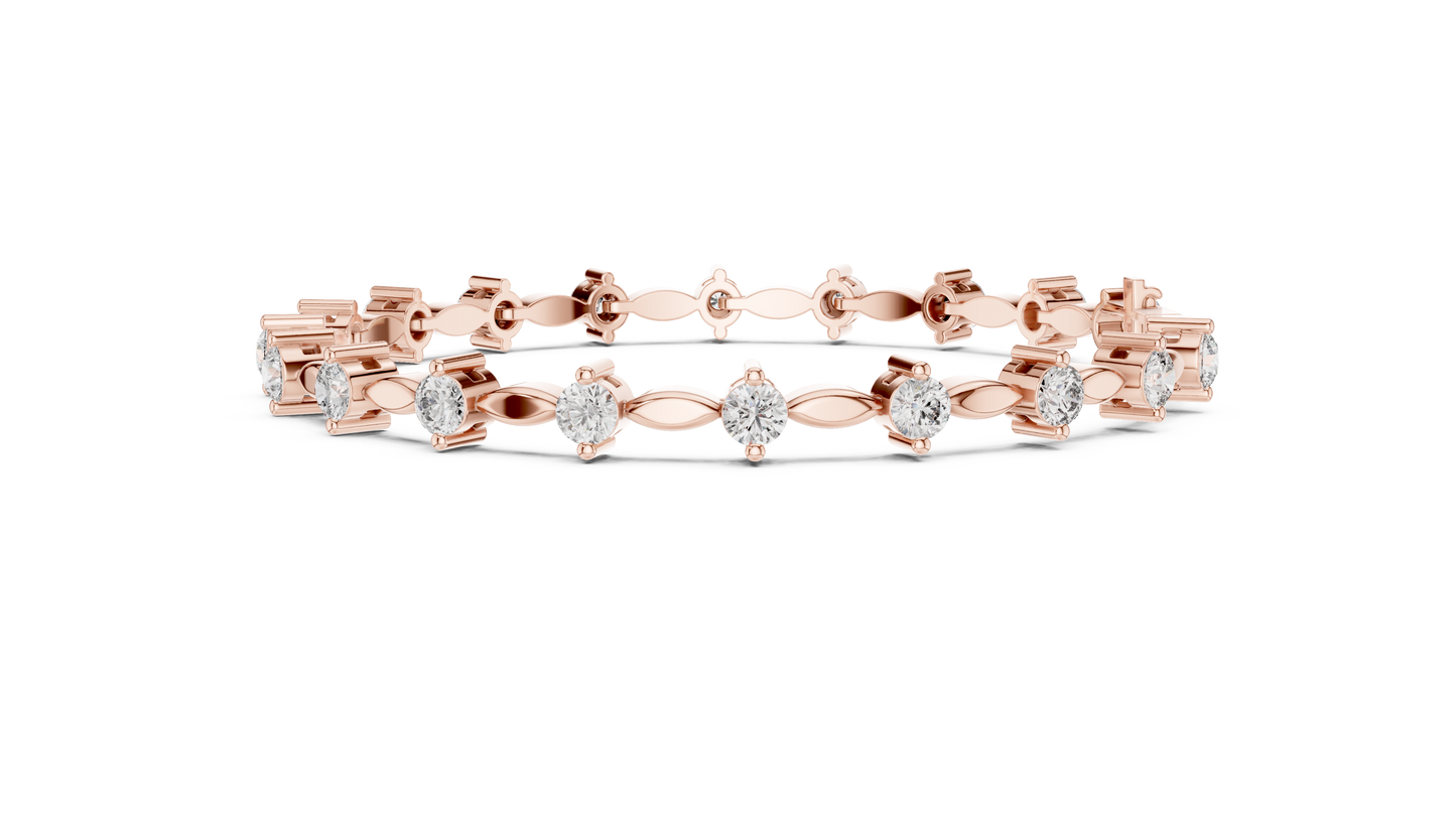 Starlight Spine Diamond Bracelet