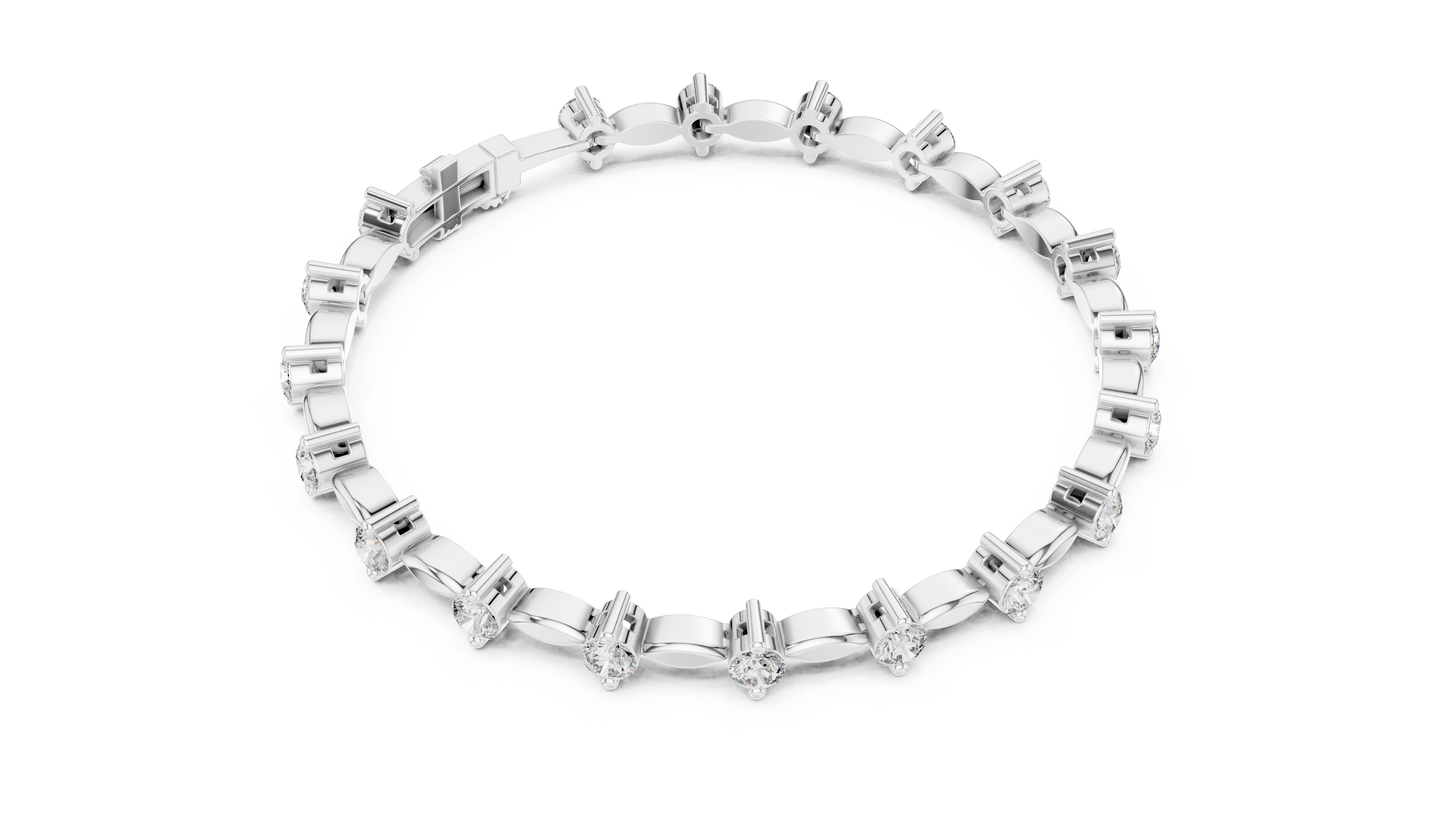 Starlight Spine Diamond Bracelet