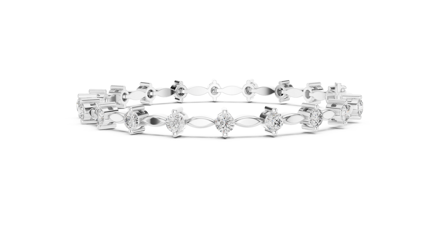 Starlight Spine Diamond Bracelet
