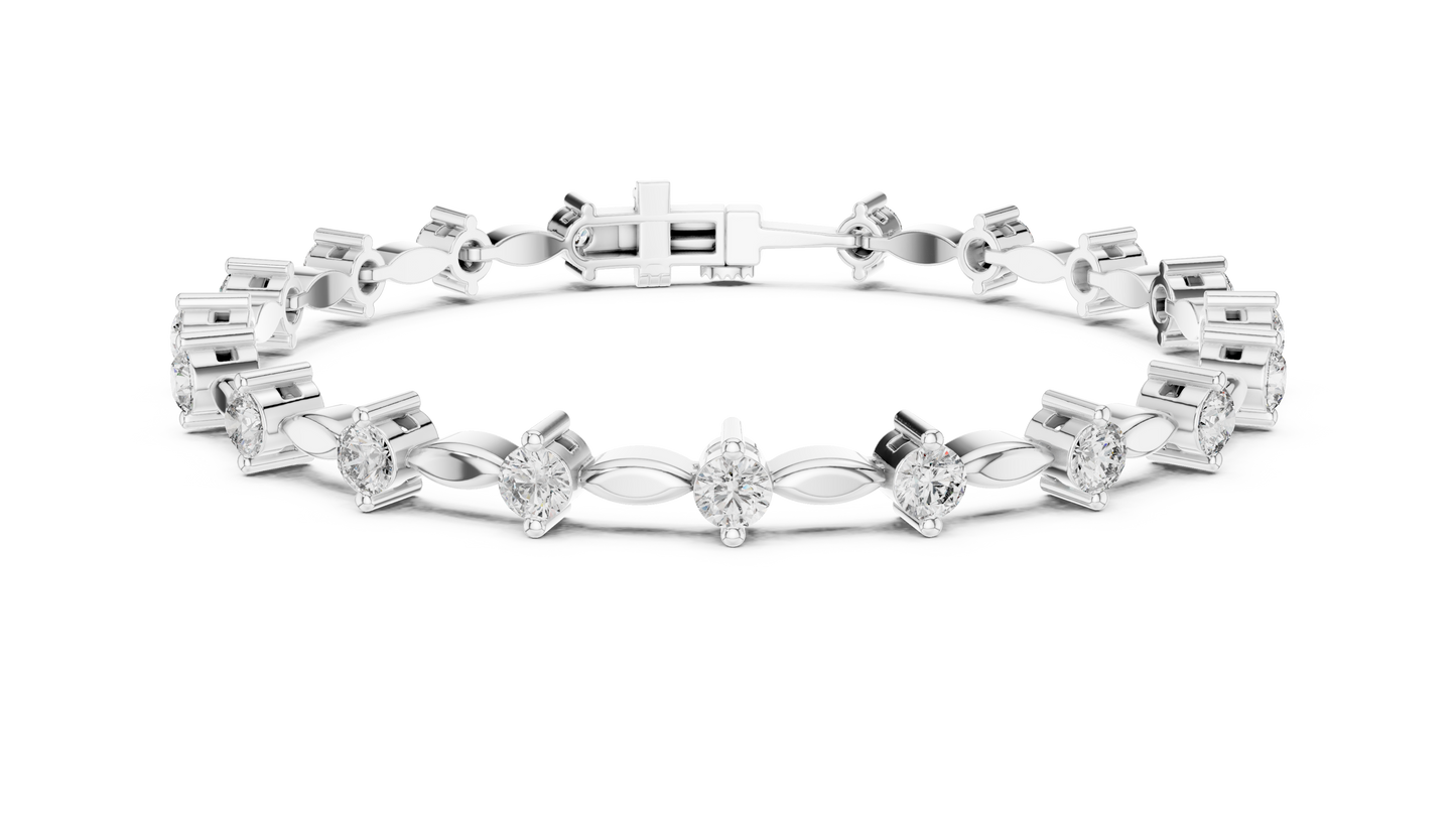 Starlight Spine Diamond Bracelet
