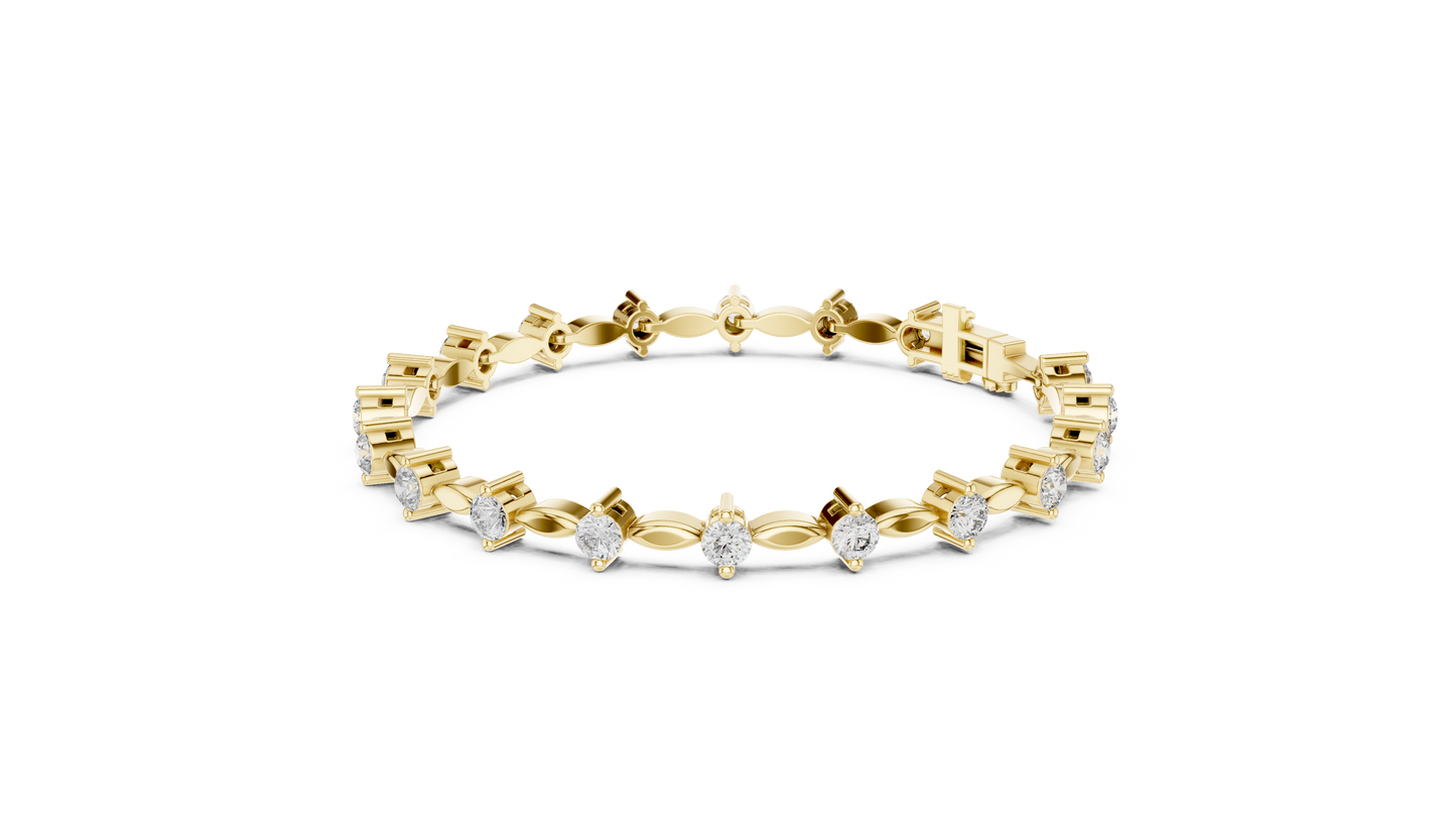 Starlight Spine Diamond Bracelet