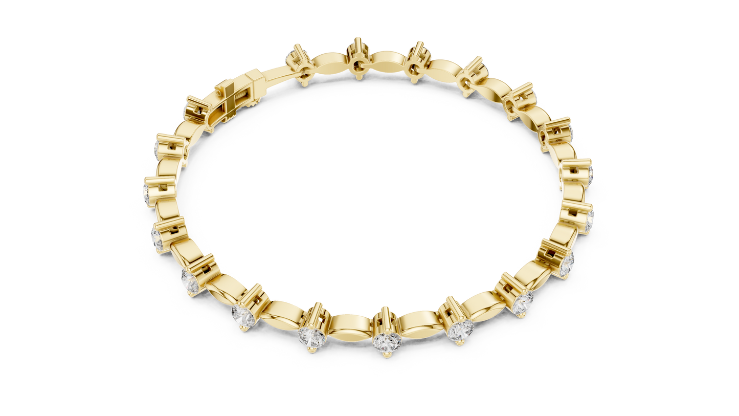 Starlight Spine Diamond Bracelet