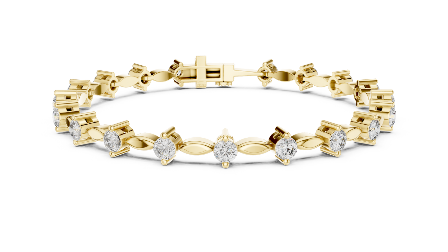 Starlight Spine Diamond Bracelet
