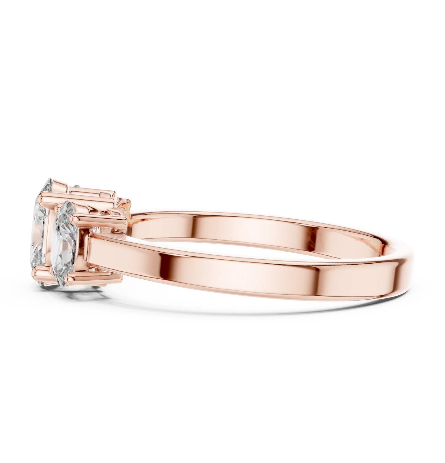 Noble Flame Diamond Ring