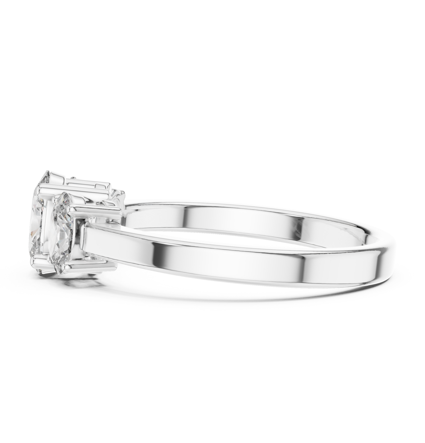 Noble Flame Diamond Ring