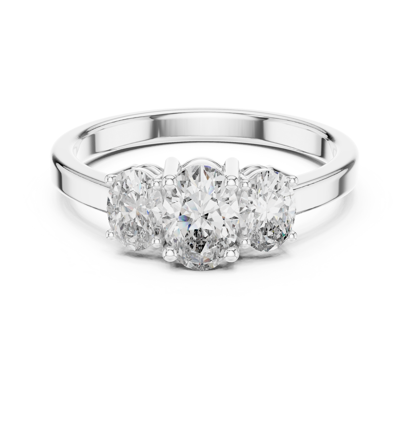 Noble Flame Diamond Ring