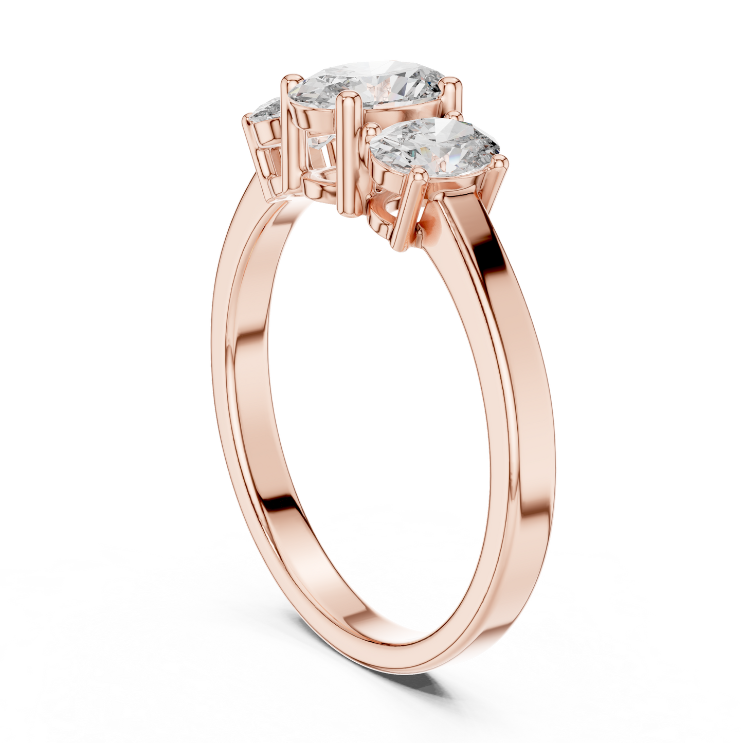 Noble Flame Diamond Ring
