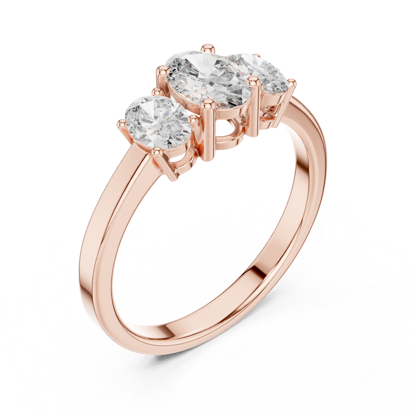 Noble Flame Diamond Ring