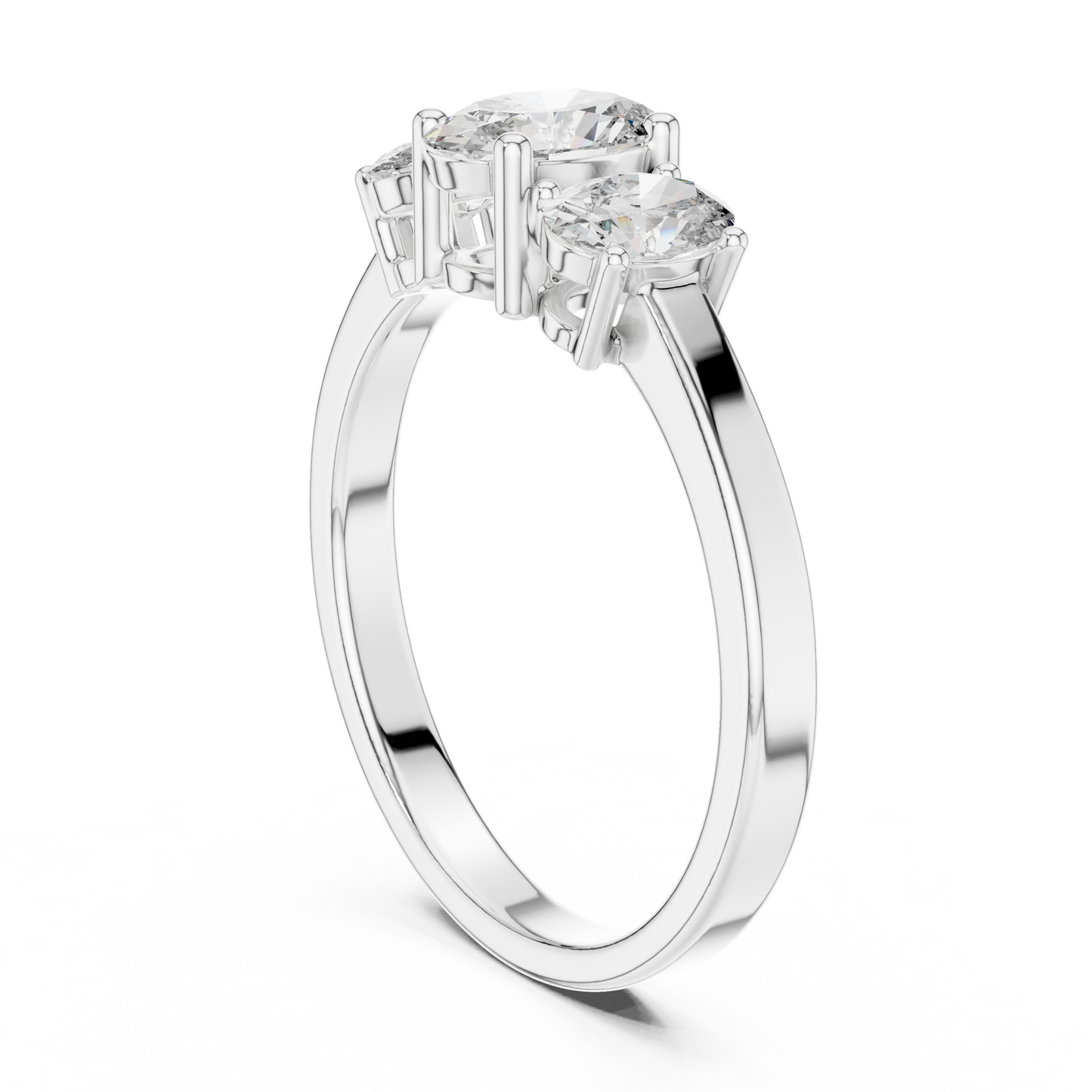 Noble Flame Diamond Ring