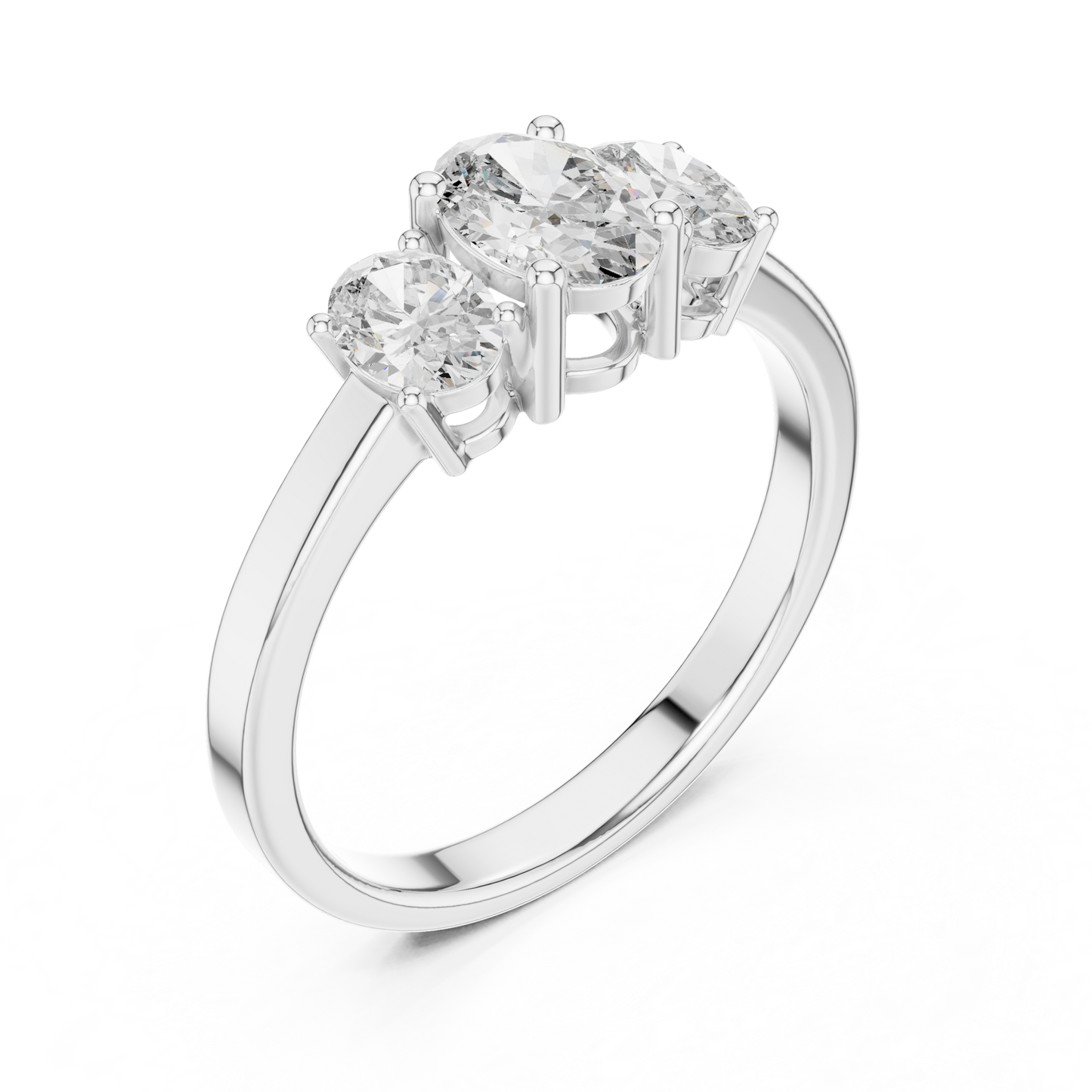 Noble Flame Diamond Ring