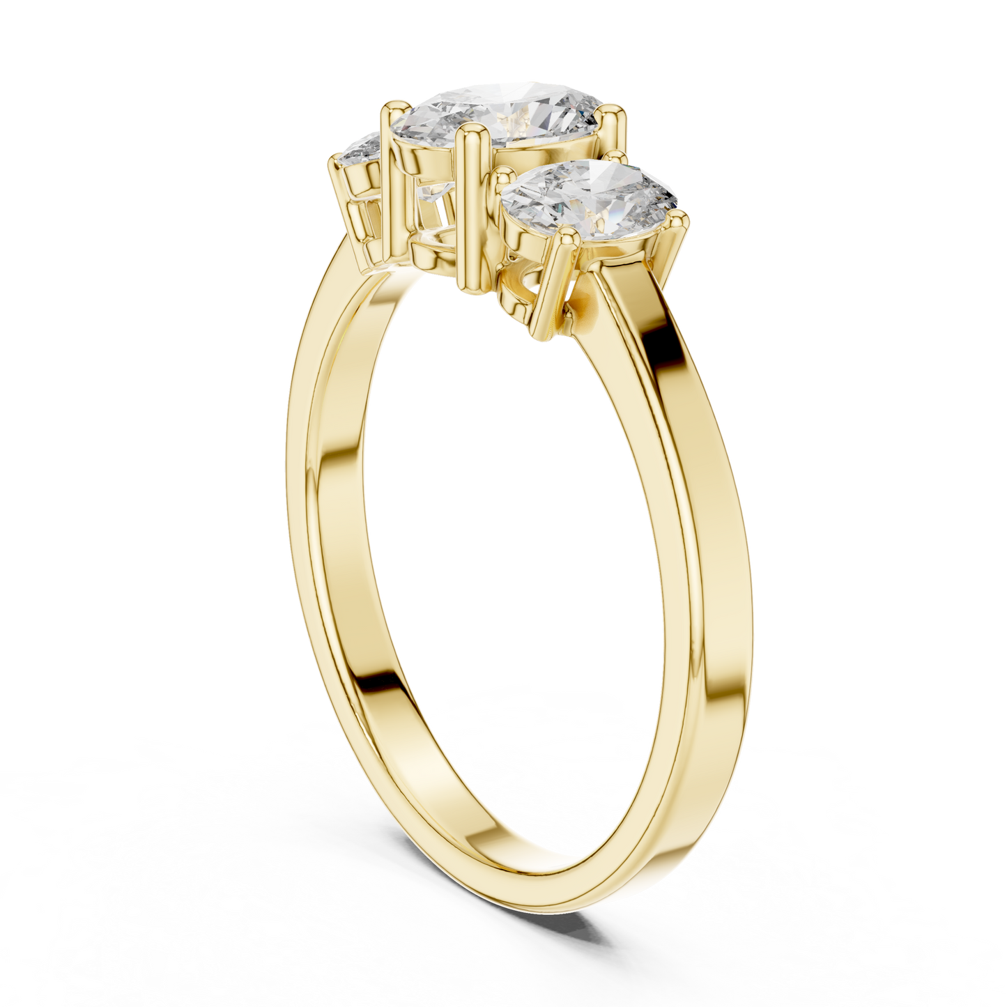 Noble Flame Diamond Ring