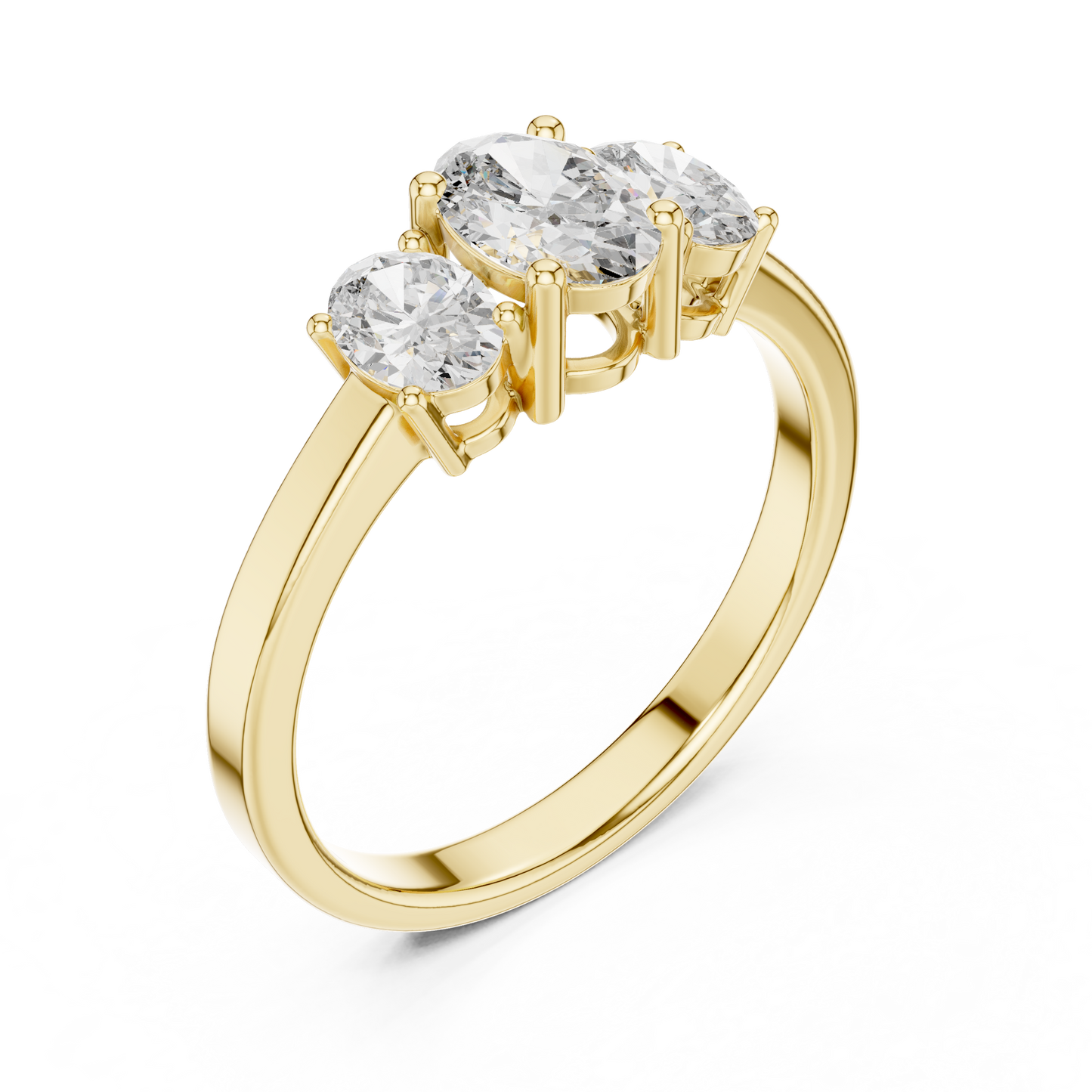 Noble Flame Diamond Ring