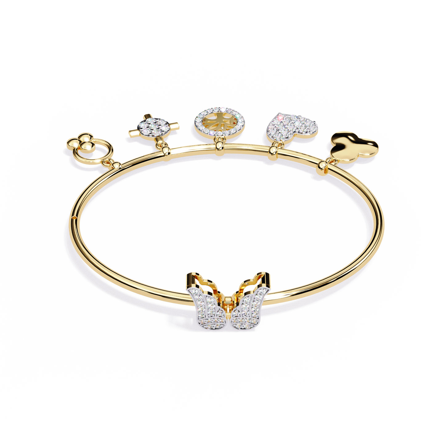 Whispering Charms Diamond Bracelet