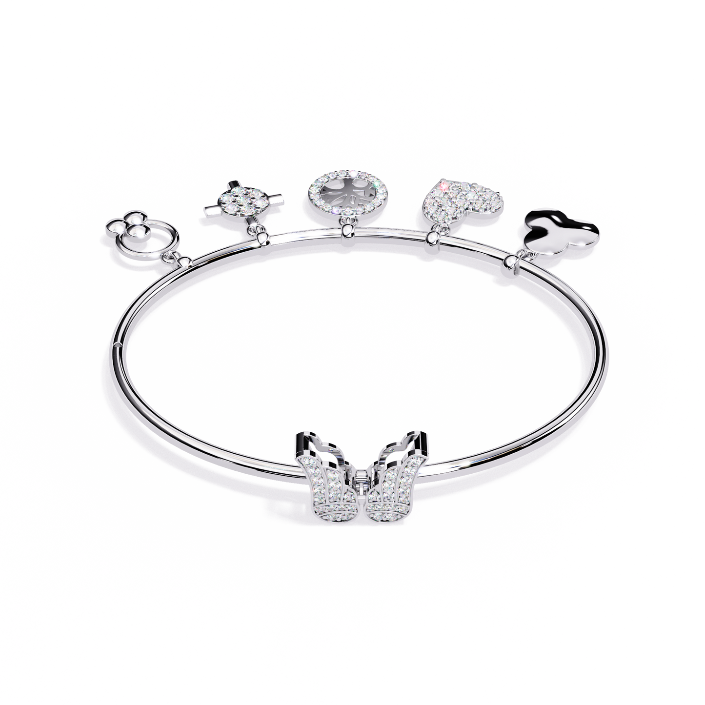 Whispering Charms Diamond Bracelet