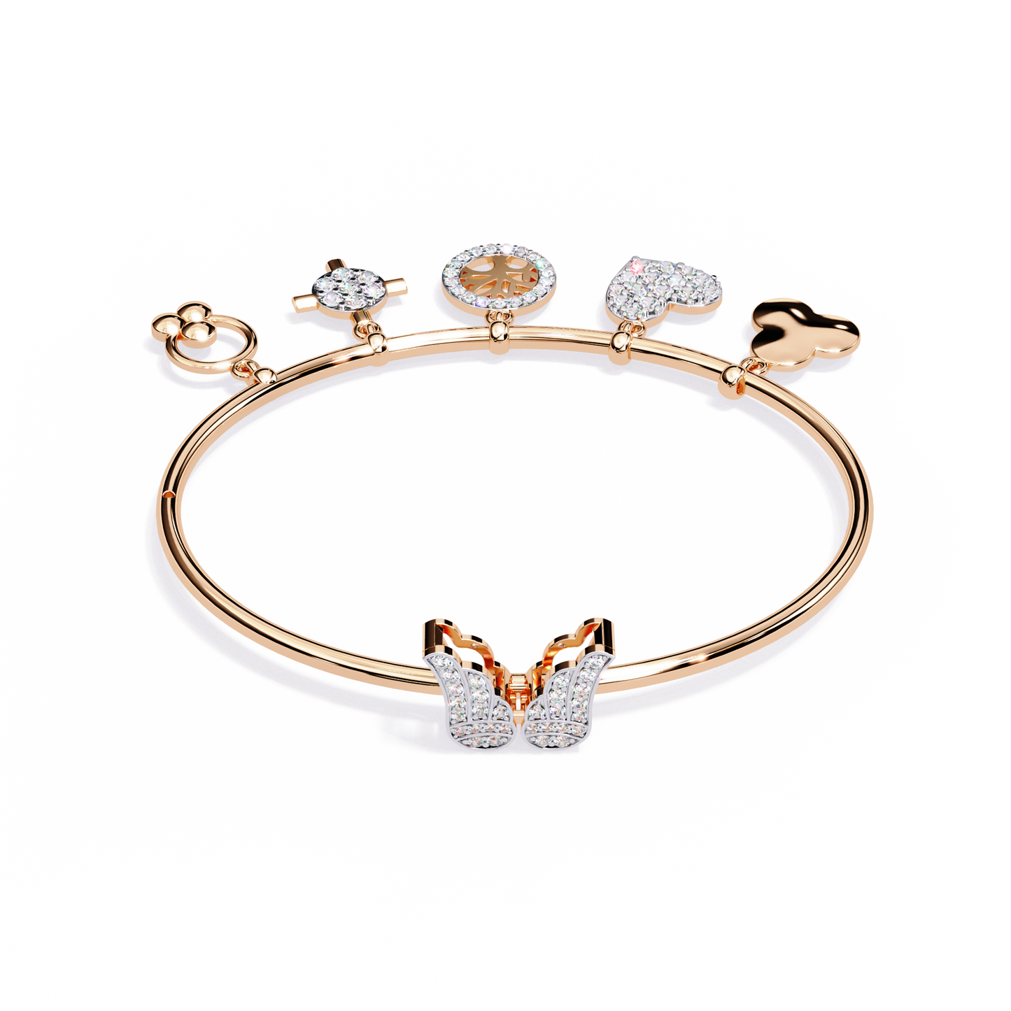 Whispering Charms Diamond Bracelet