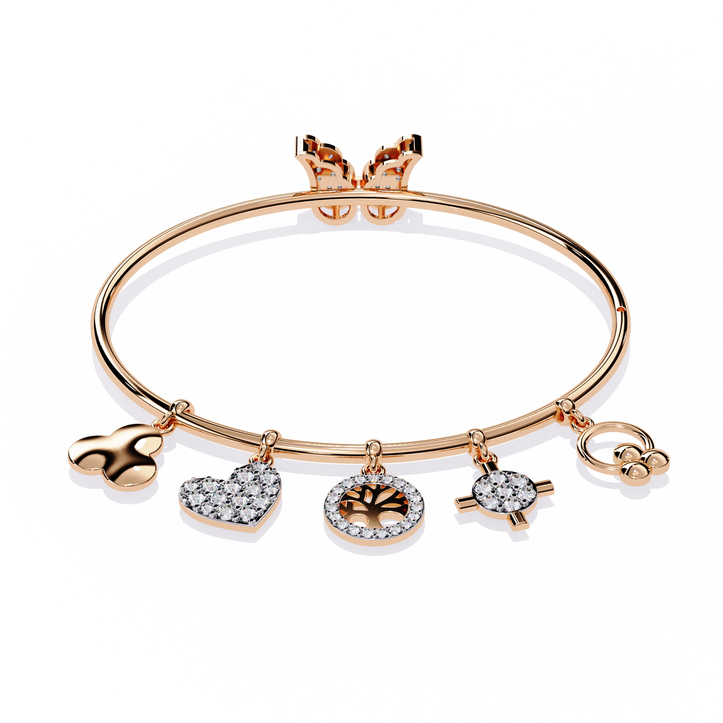 Whispering Charms Diamond Bracelet