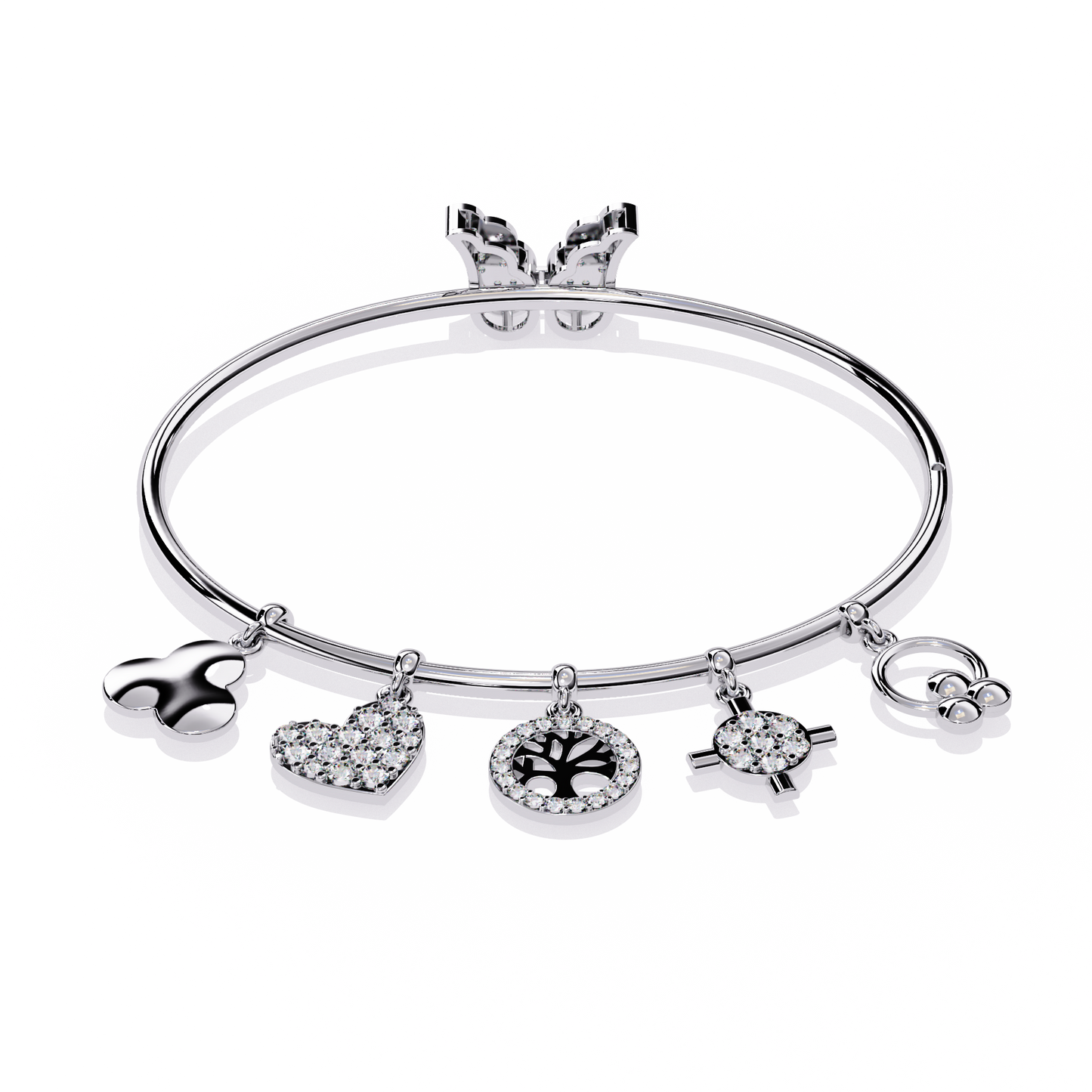 Whispering Charms Diamond Bracelet