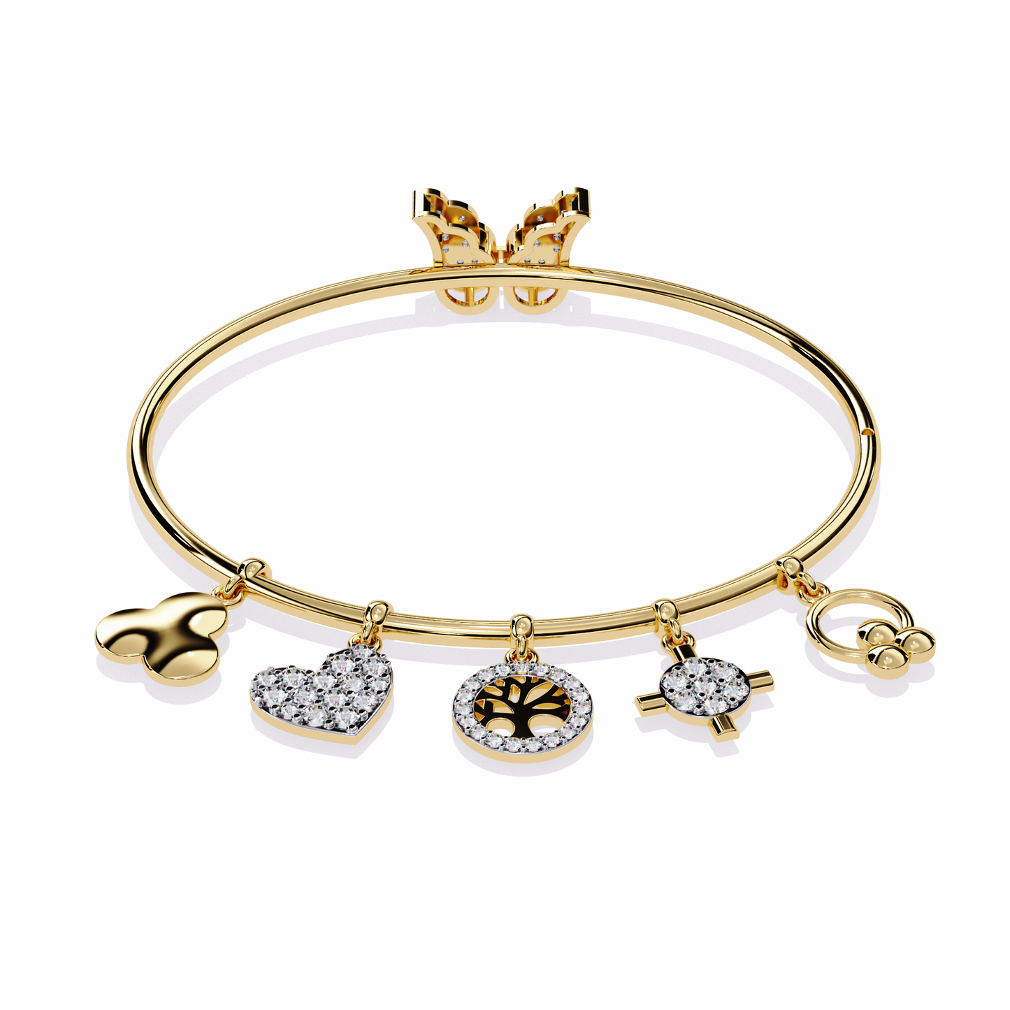 Whispering Charms Diamond Bracelet