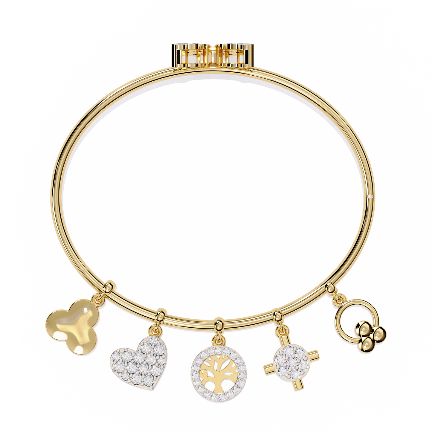 Whispering Charms Diamond Bracelet