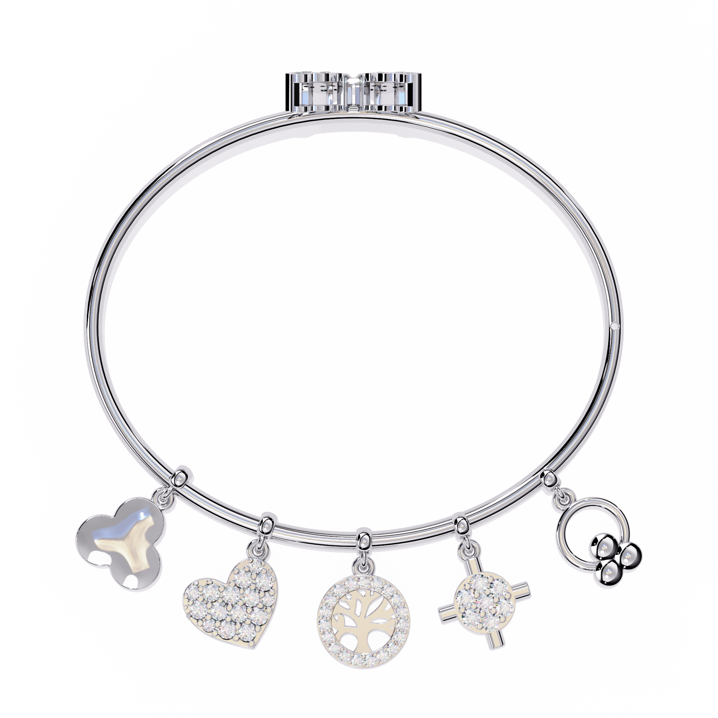 Whispering Charms Diamond Bracelet