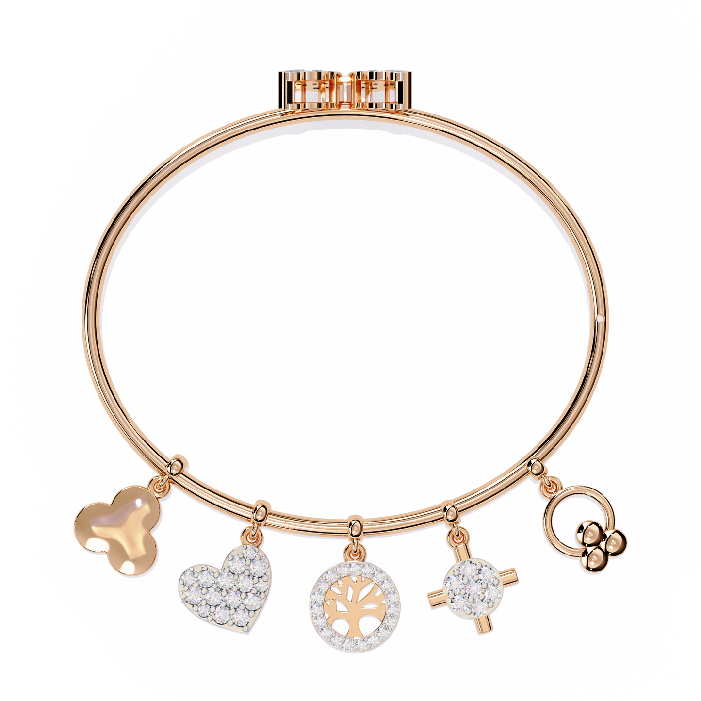 Whispering Charms Diamond Bracelet
