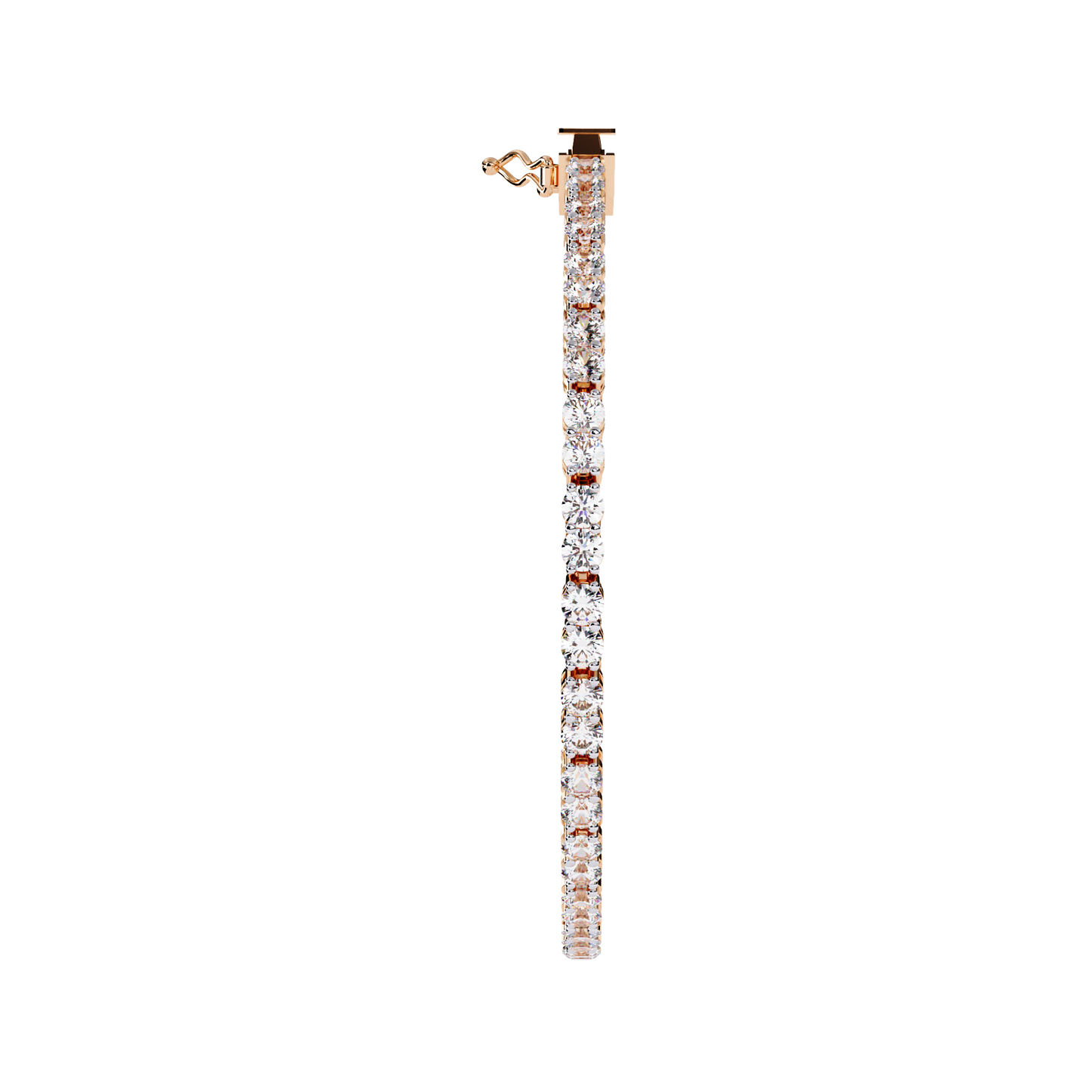 The Infinity Line Round Diamond Tennis Bracelet