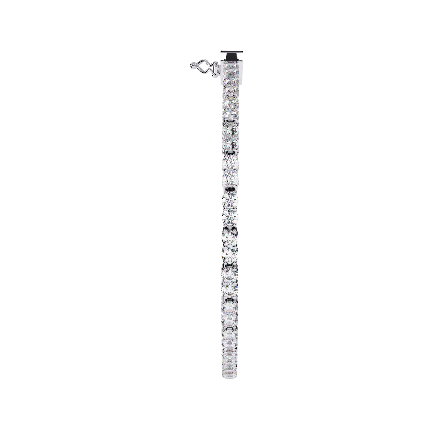 The Infinity Line Round Diamond Tennis Bracelet