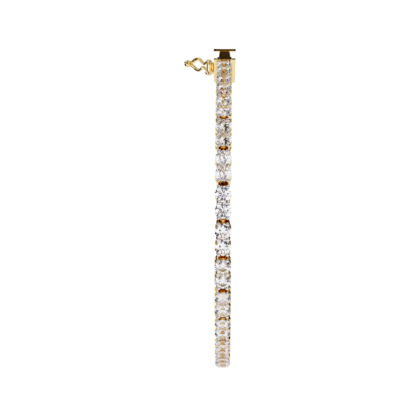 The Infinity Line Round Diamond Tennis Bracelet