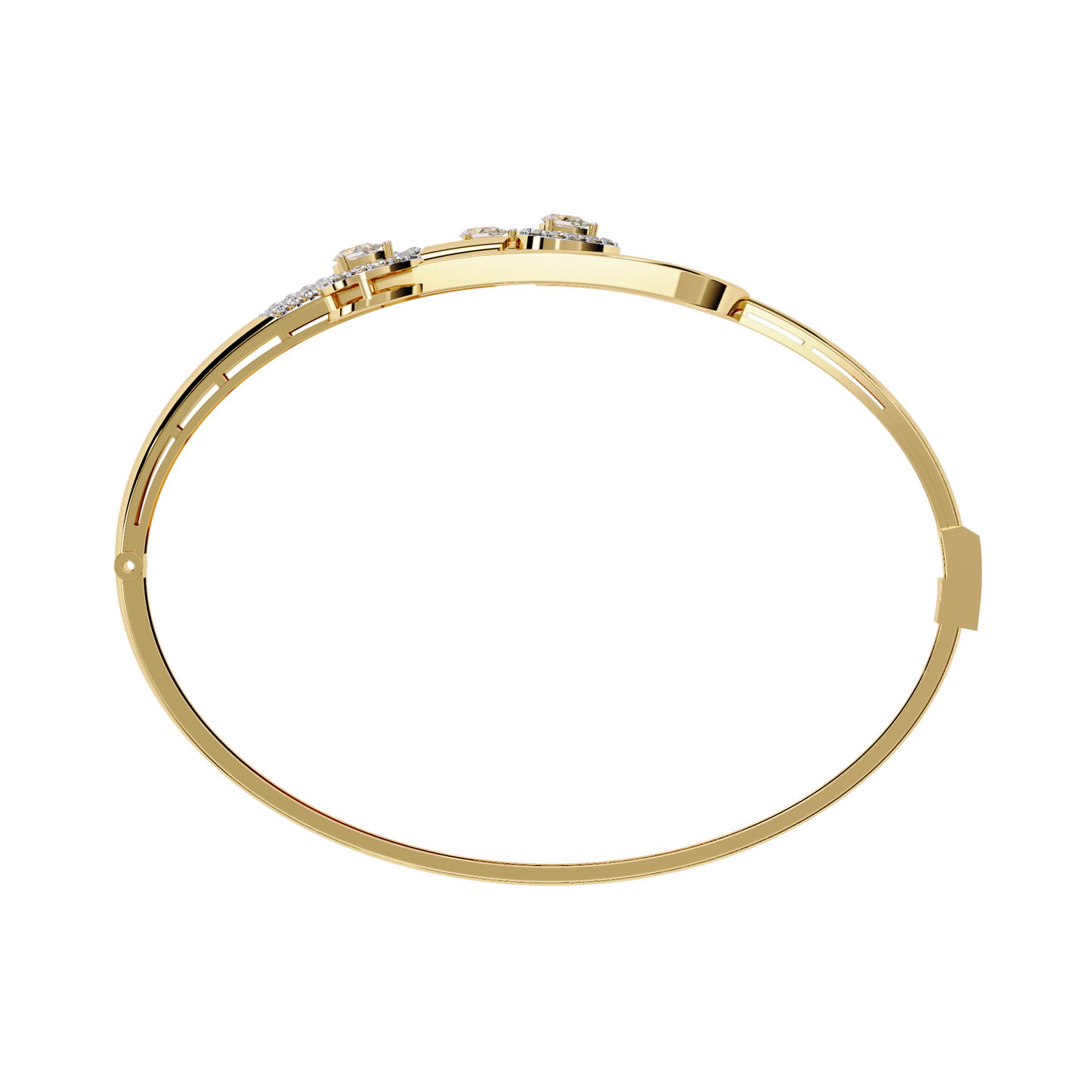 Daisy Gleam Diamond Bangle