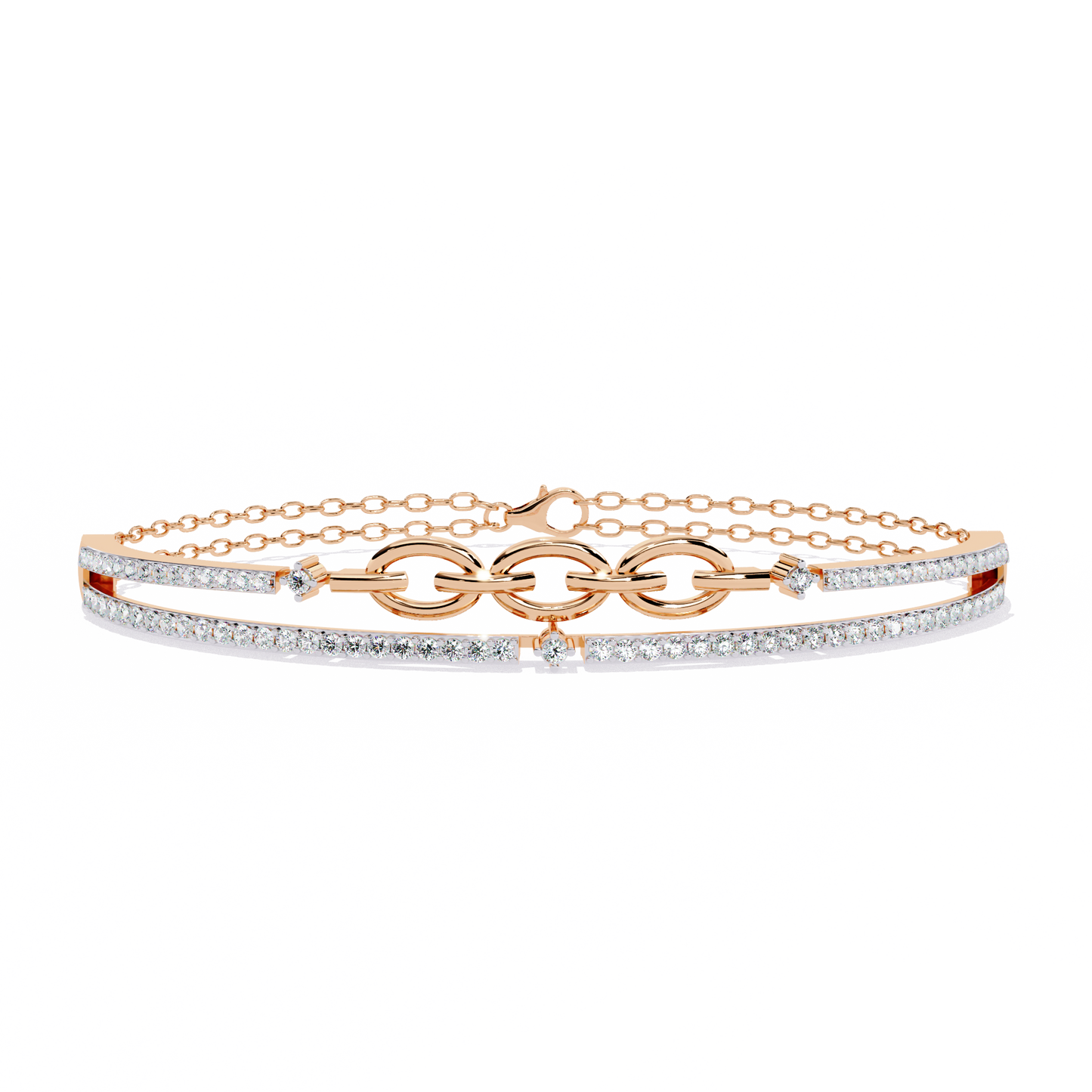 Luminous Loops Diamond Bracelet