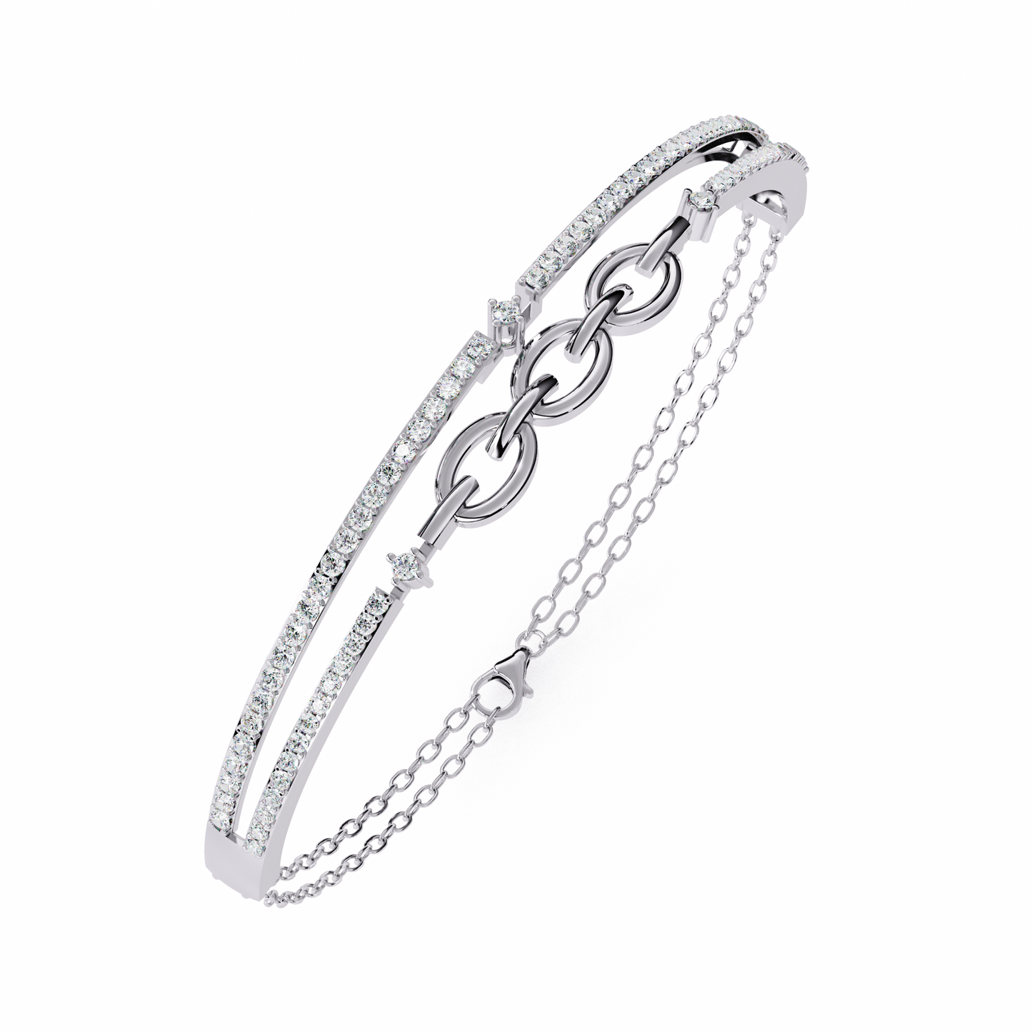 Luminous Loops Diamond Bracelet