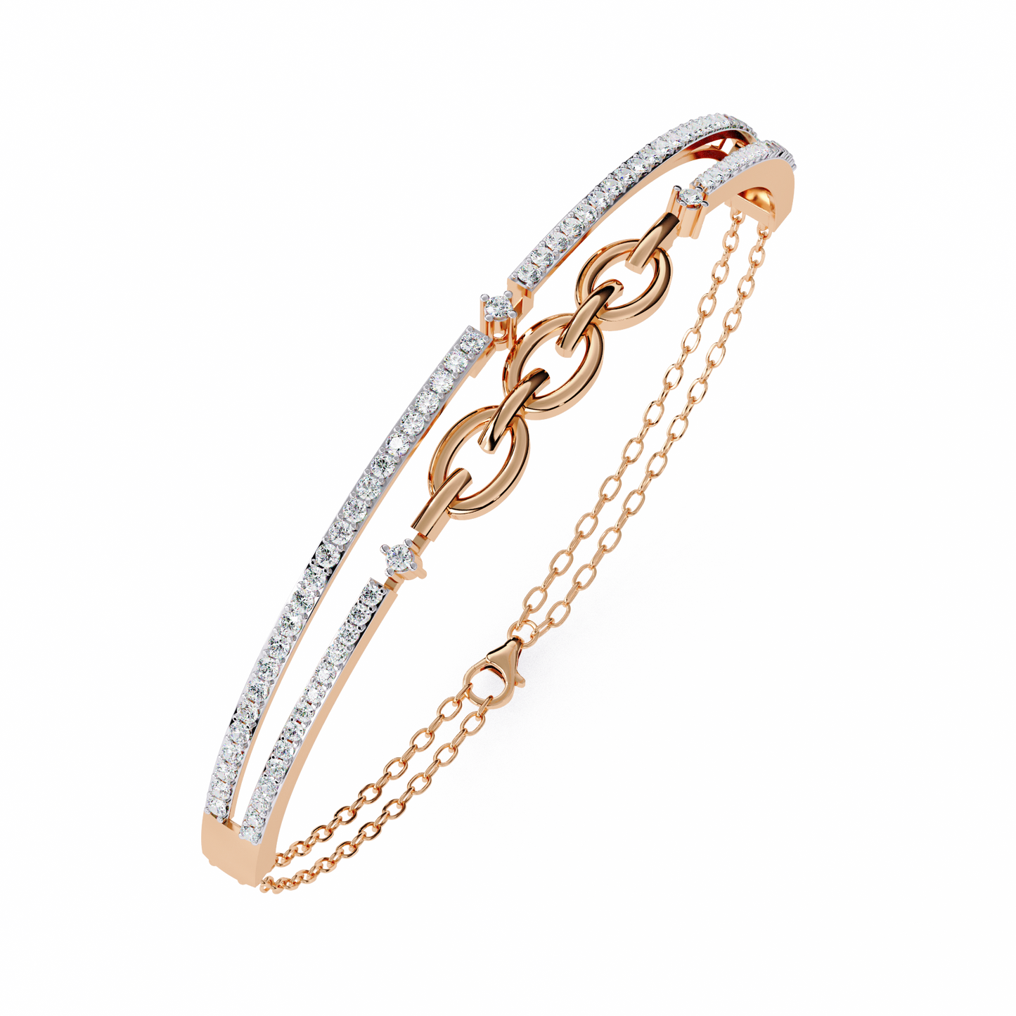 Luminous Loops Diamond Bracelet