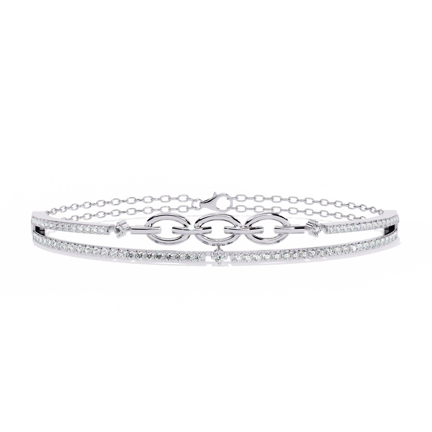 Luminous Loops Diamond Bracelet