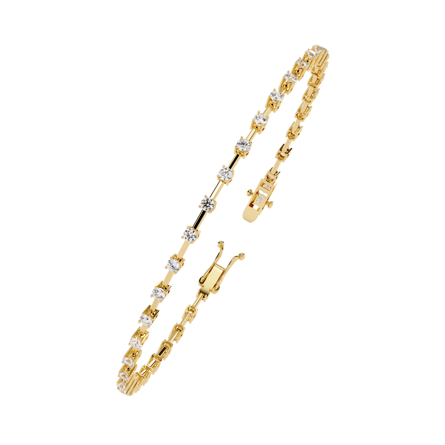 Starlit Veil Diamond Bracelet