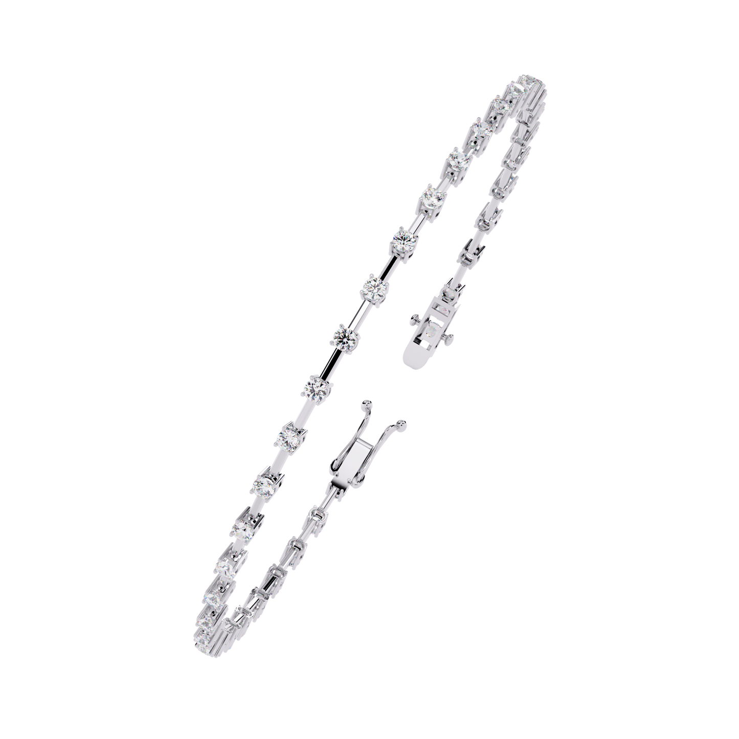 Starlit Veil Diamond Bracelet