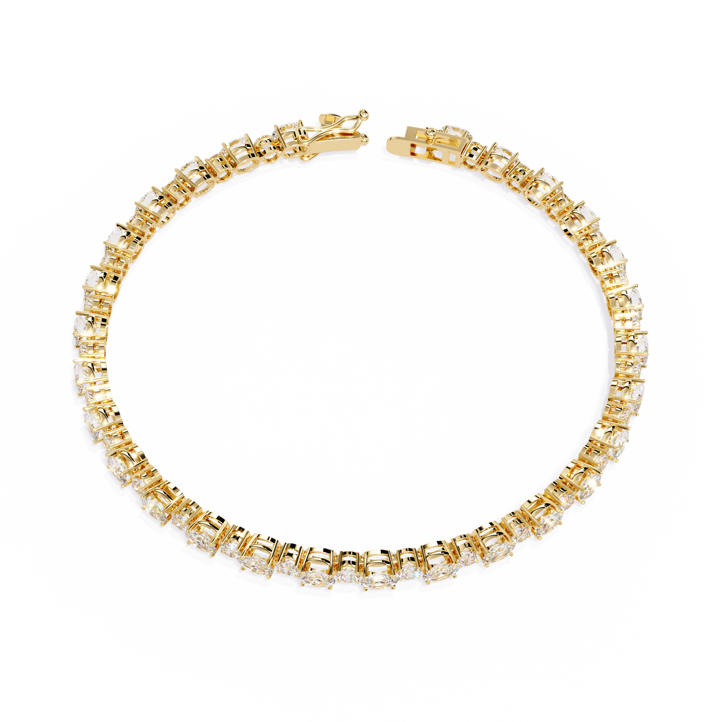 Petal Glow Diamond Bracelet