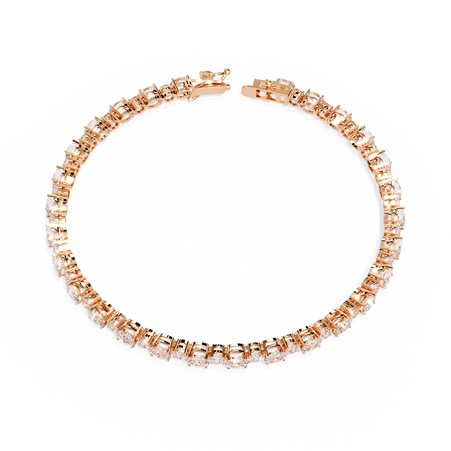 Petal Glow Diamond Bracelet