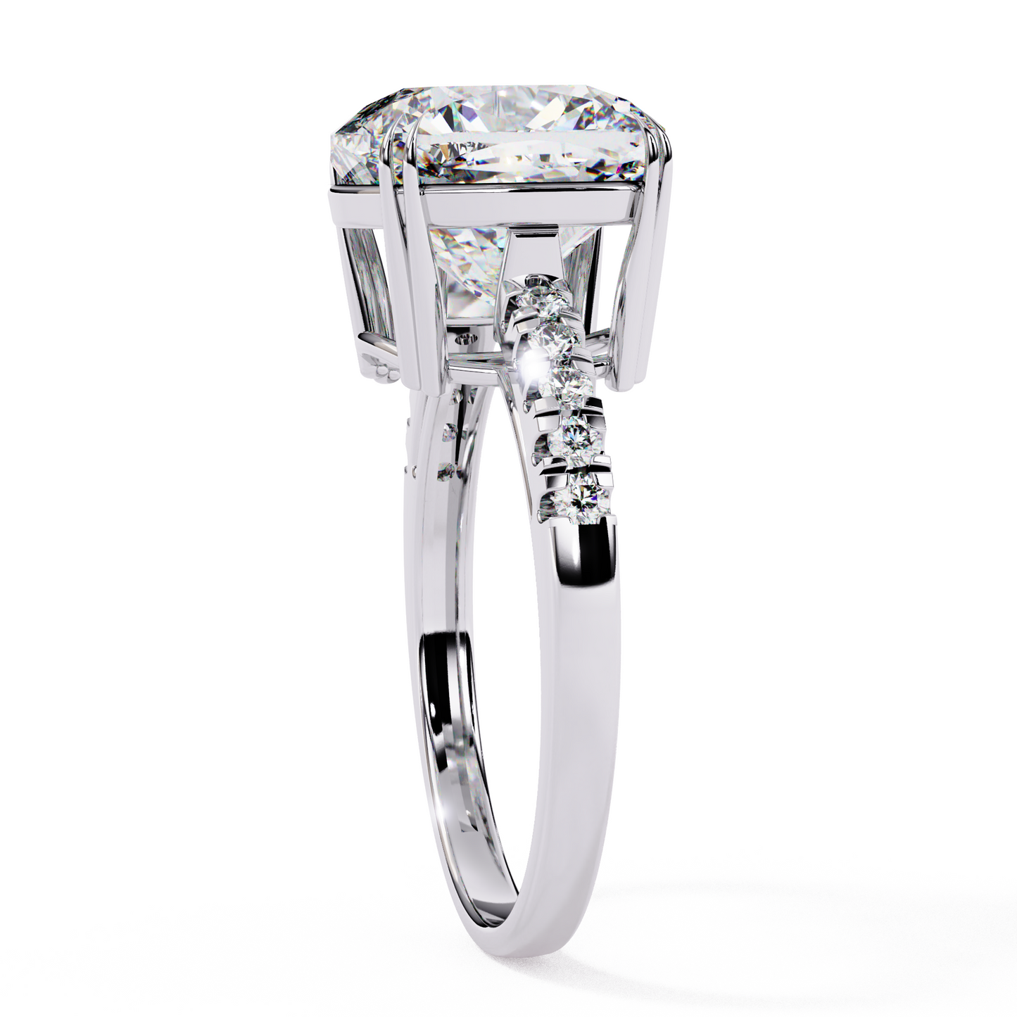 Orabella Supreme Cushion Solitaire Ring