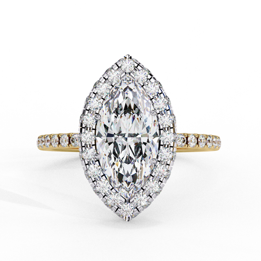 Serenora Bloom Marquise Solitaire Ring