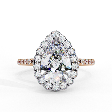 Amelia Heartline Pear Solitaire Ring