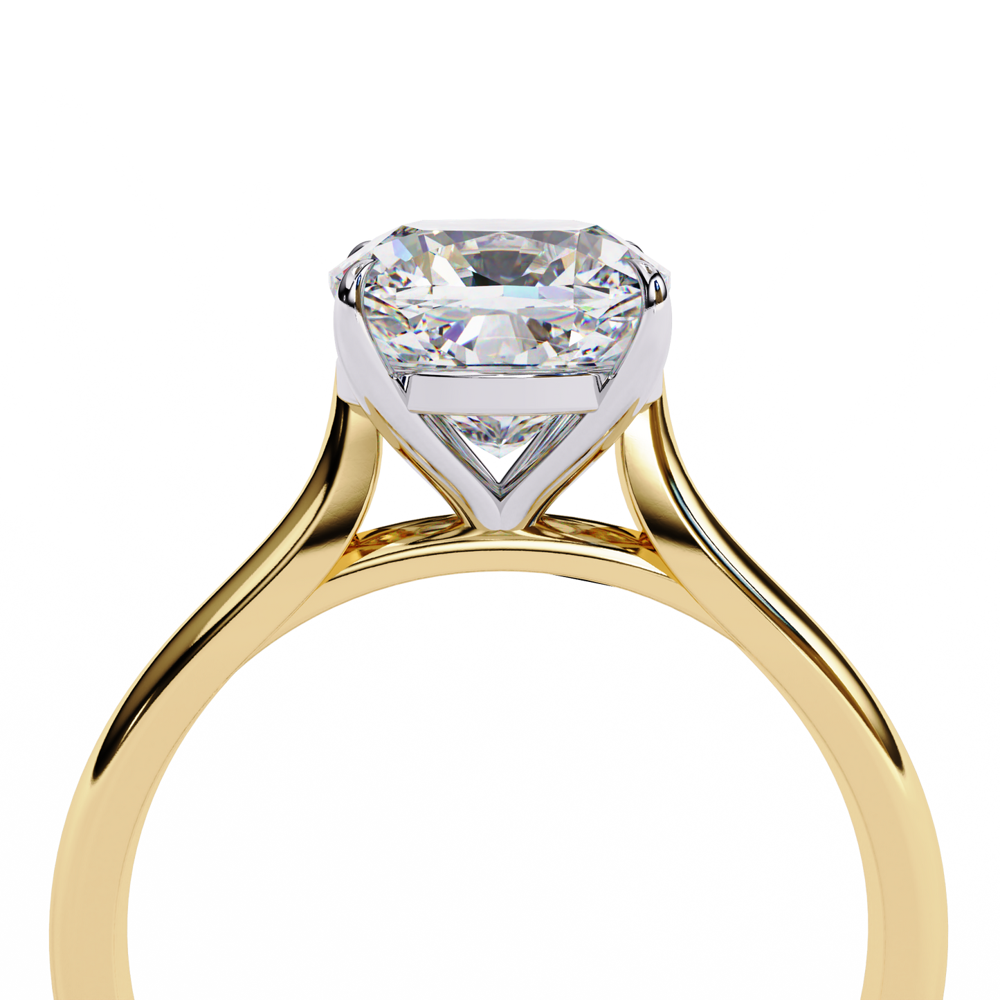 Elenora Shine Cushion Solitaire Ring