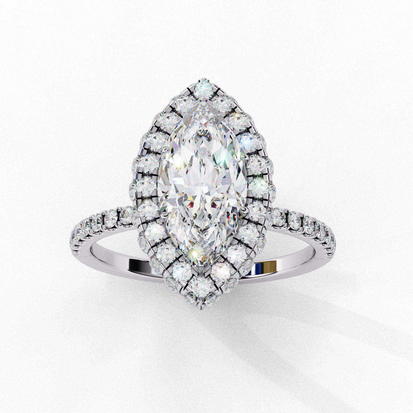 Serenora Bloom Marquise Solitaire Ring