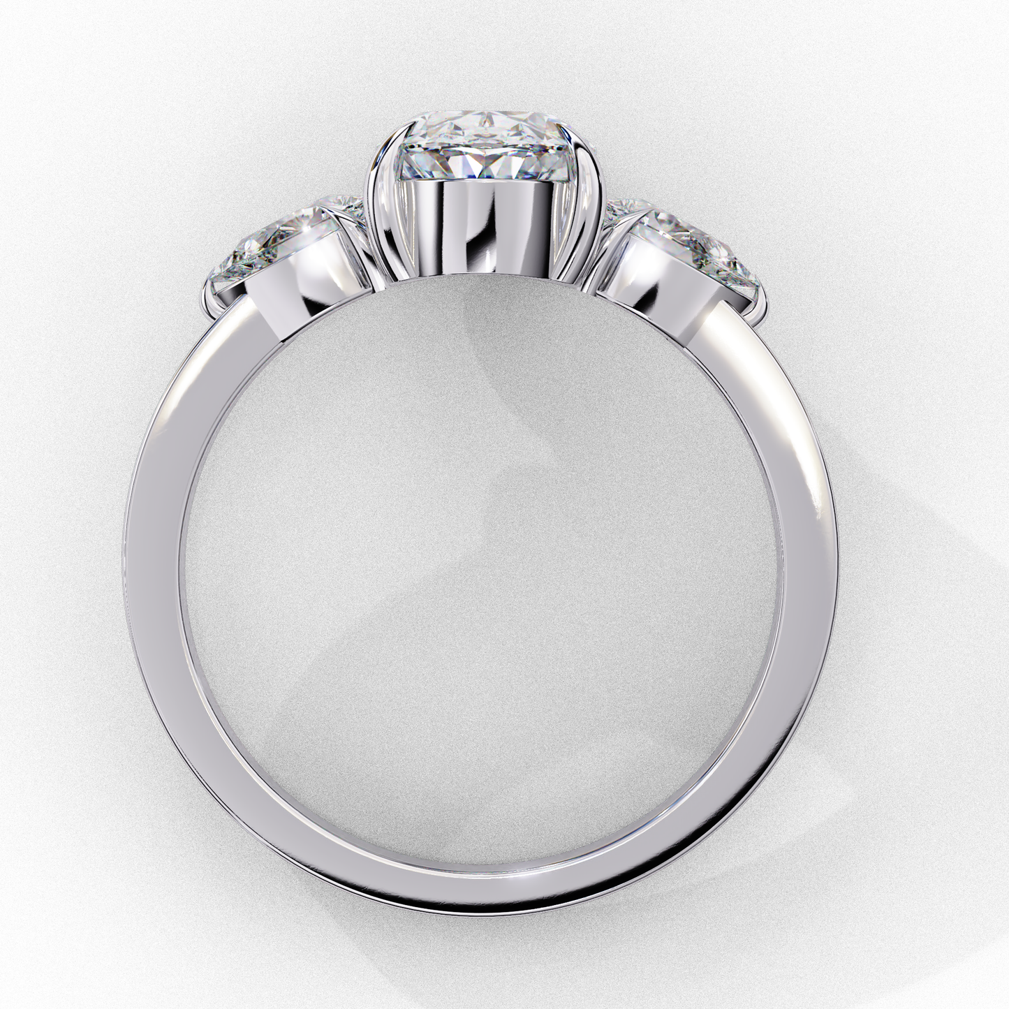 Lina Meridian Oval Solitaire Ring