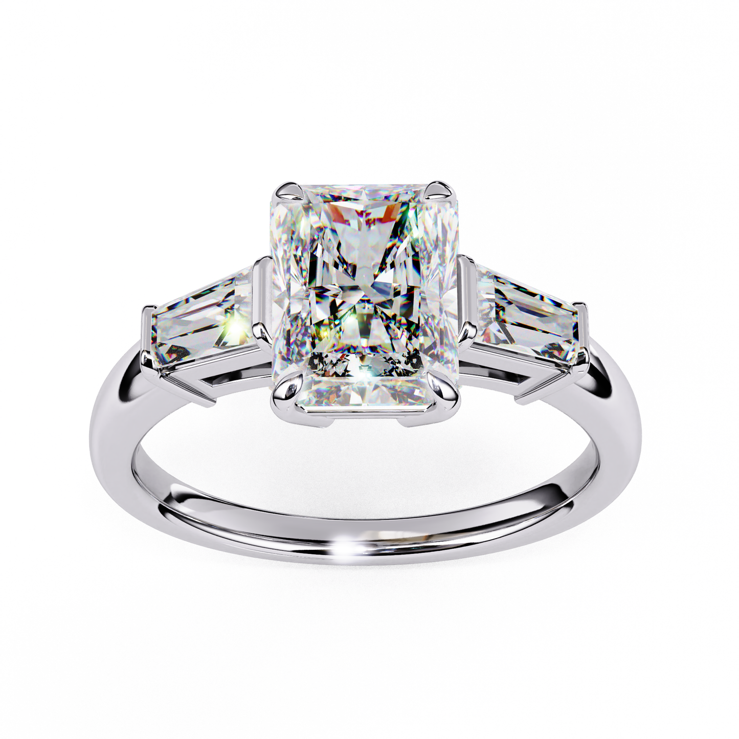 Irida Core Radiant Solitaire Ring
