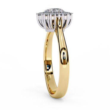Elix Aura Heart Solitaire Ring