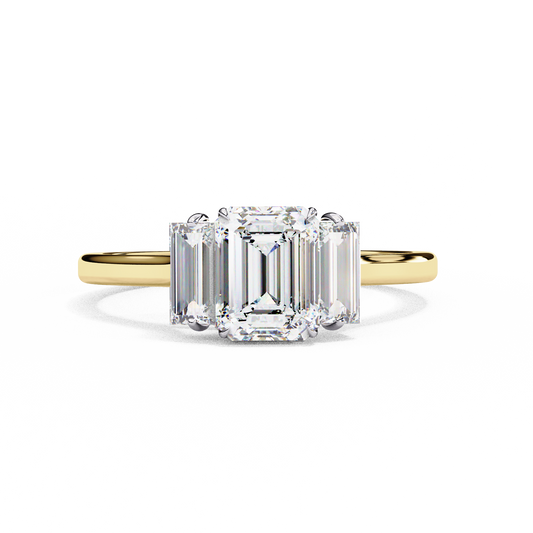 Mira Solace Emerald Solitaire Ring