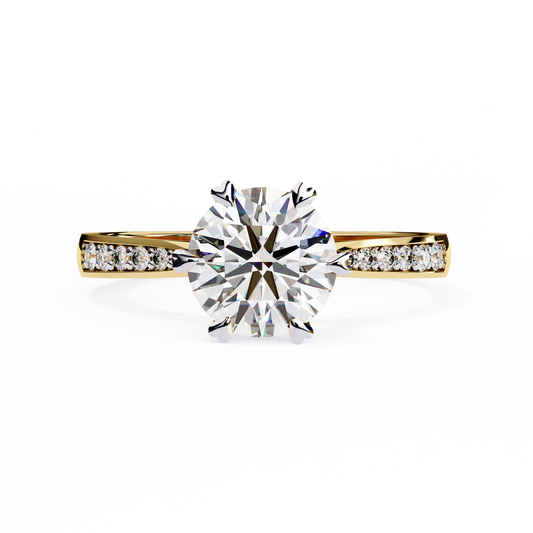 Elisia di Oro Round Solitaire Ring