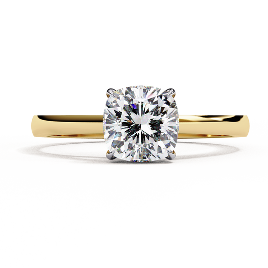 Auriel Serene Cushion Solitaire Ring